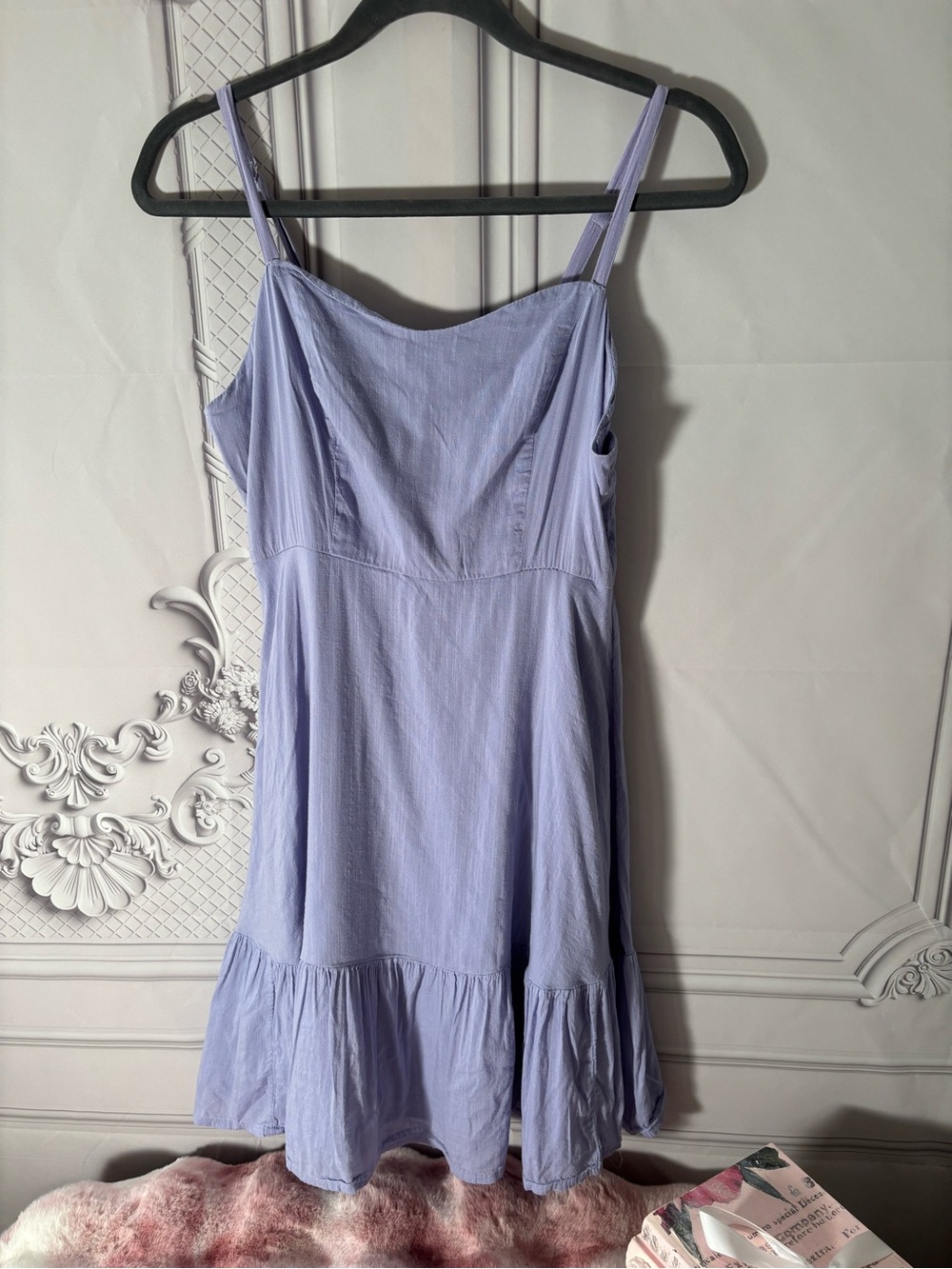 Old Navy Women’s Cami Light Purple Summer Ruffle Trim Dress Size Small